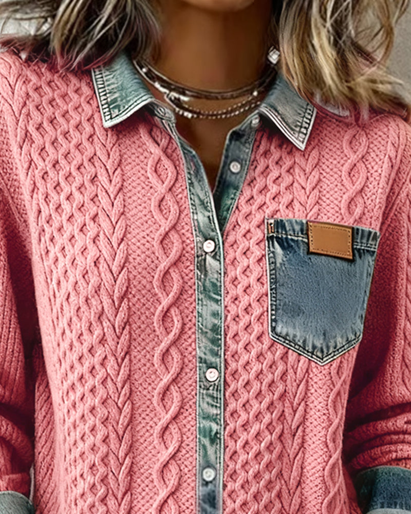 Devon | Denim-Detail Shirt