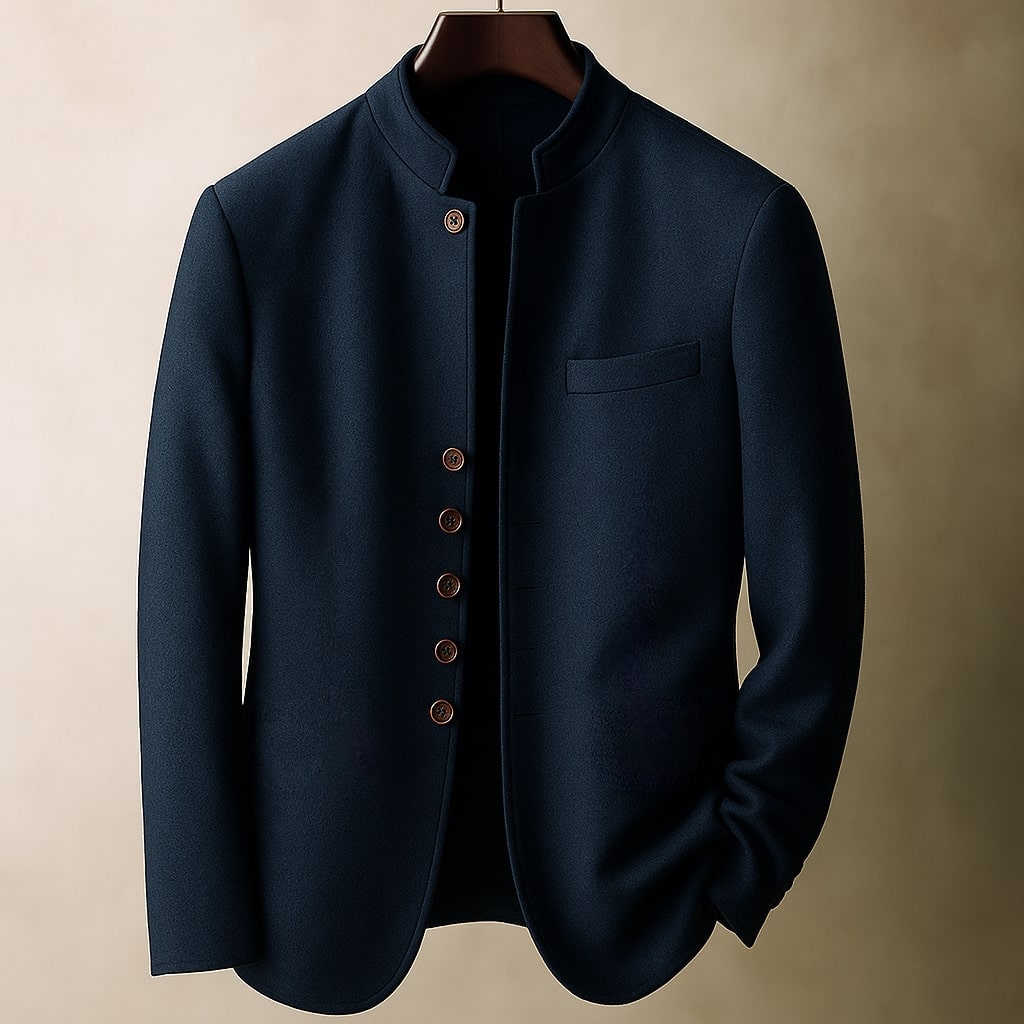 Theo™ | Wool Jacket with Straight Collar