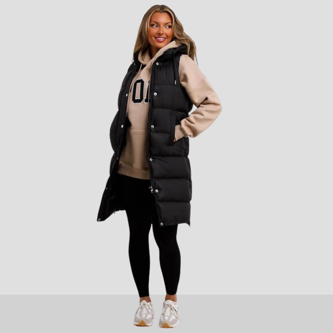 Sidra™ | Long Hooded Puffer Coat