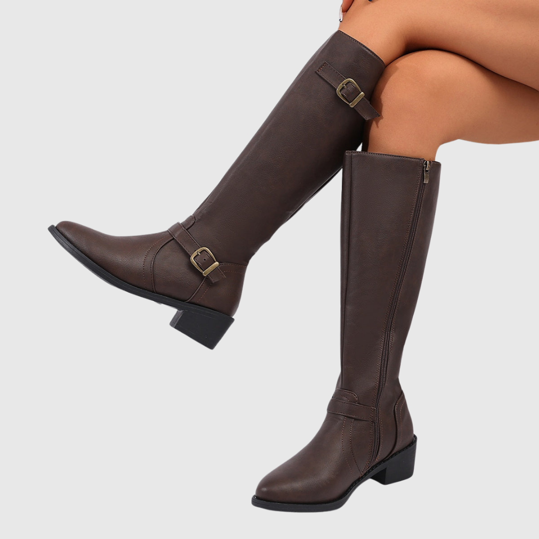 Anastelle™ | Suede Riding Boots