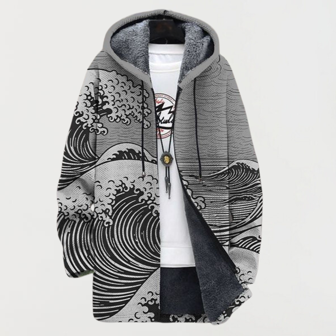 Lennox™ | Wave Print Coat