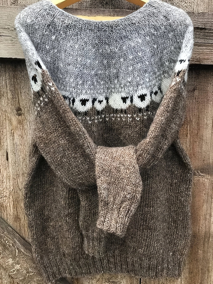 Valérie Elegant Jacquard Sweater