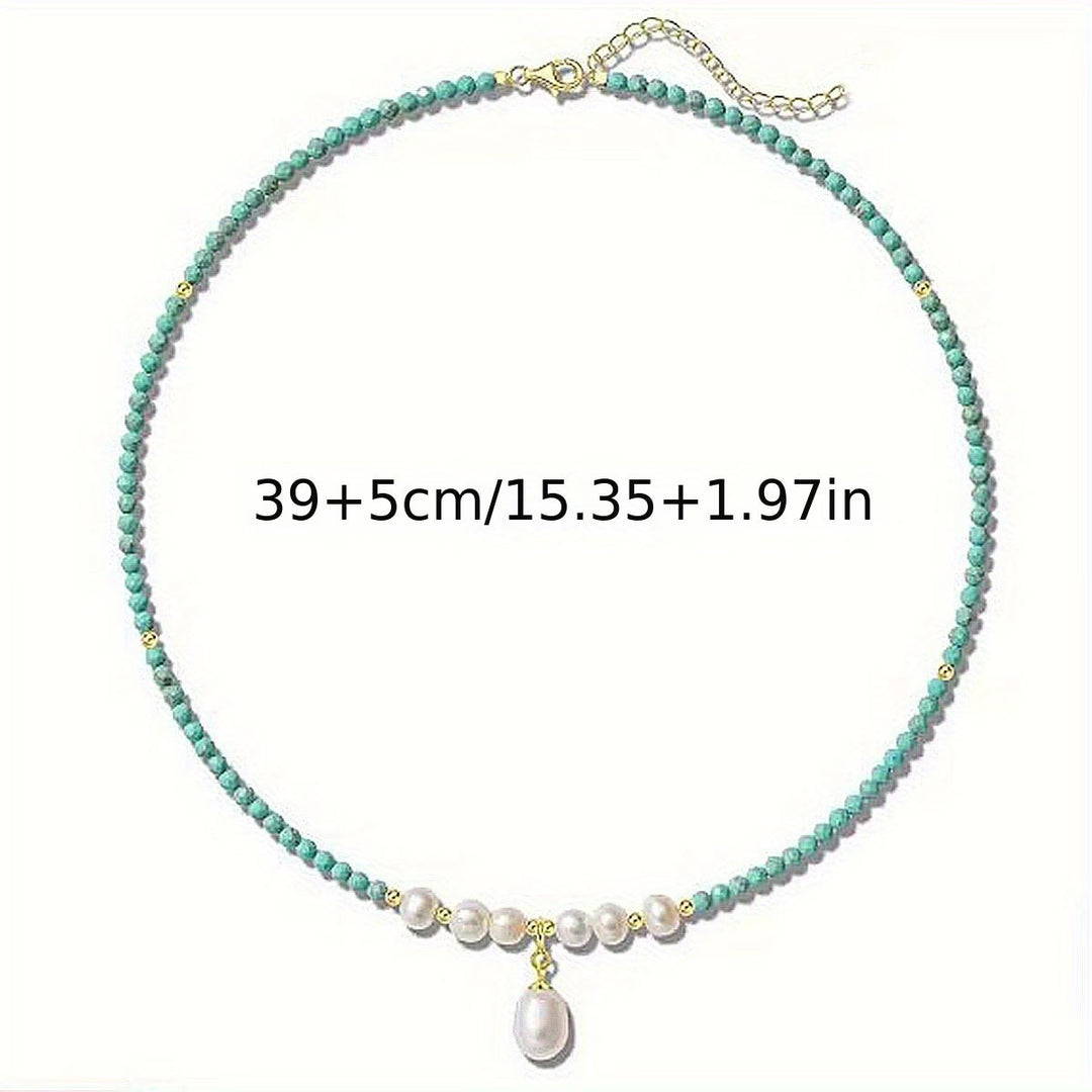 Freya™ | Turquoise and Pearl Necklace