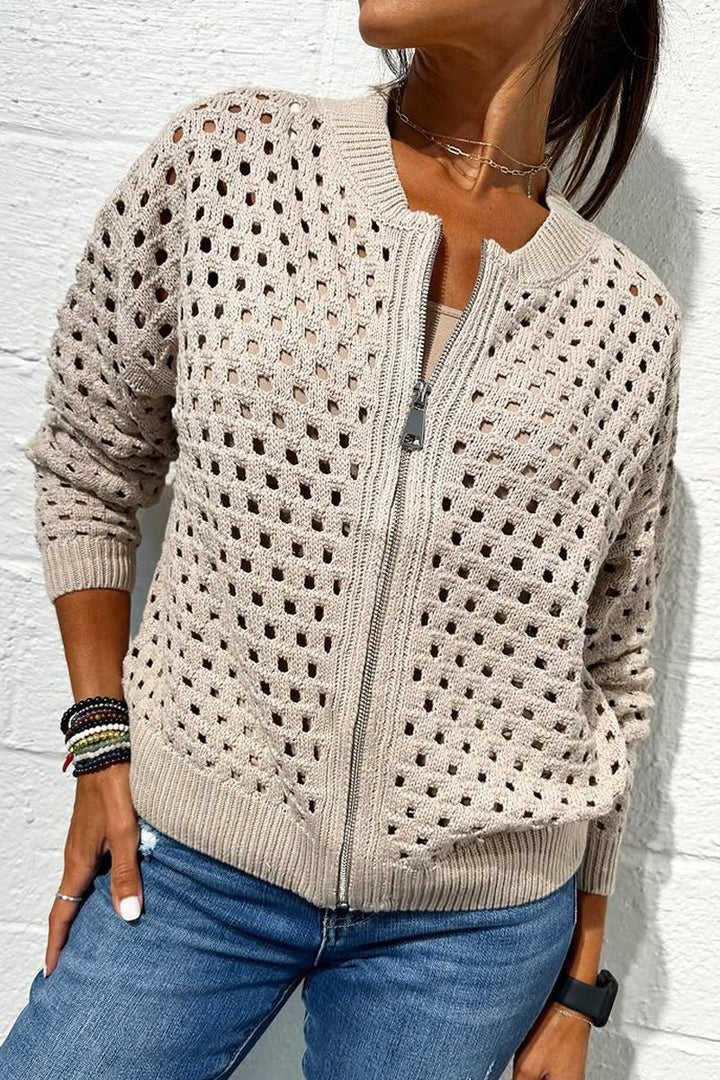Calista™ | Zip-Up Knitted Jacket