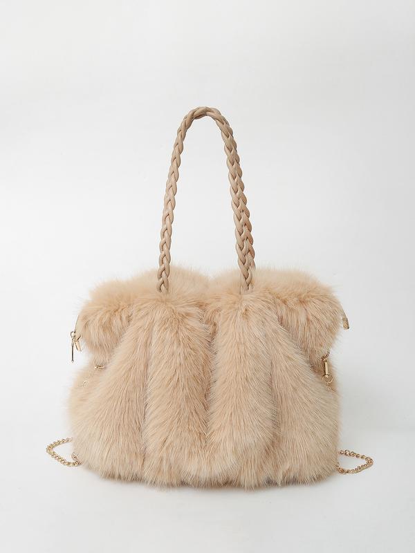 Charlotte™ | Versatile Plush Velvet Shoulder Tote Bag