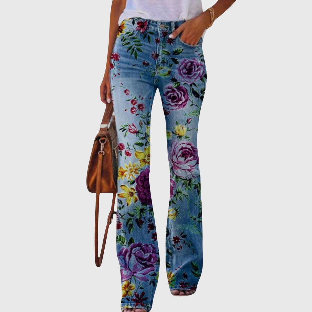 Fleur™ | Floral Print Trousers