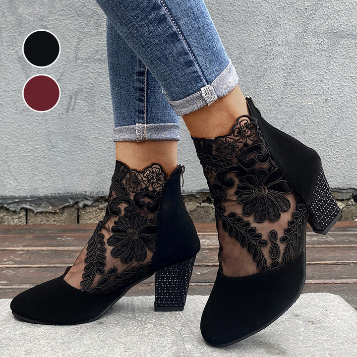 Jolie™ | Lace Heeled Boots