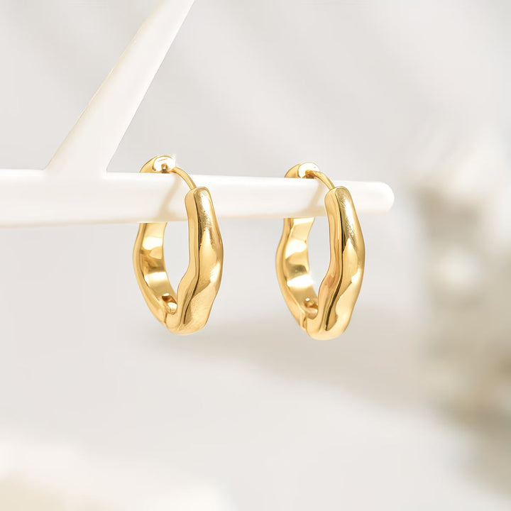 Nadia™ | Wave Hoop Earrings