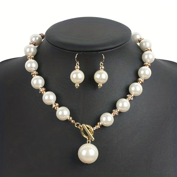 Noa™ | Chunky Pearl Statement Necklace Set