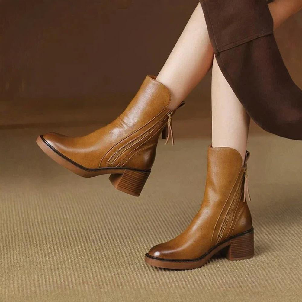 Martina™ | Leather Ankle Boots