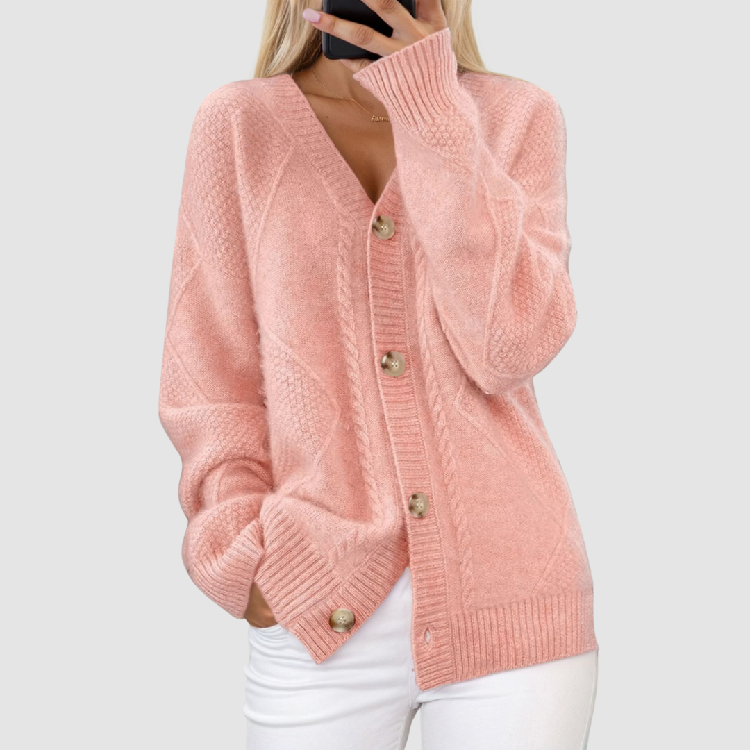 Meg Premium Knitted V-Neck Cardigan