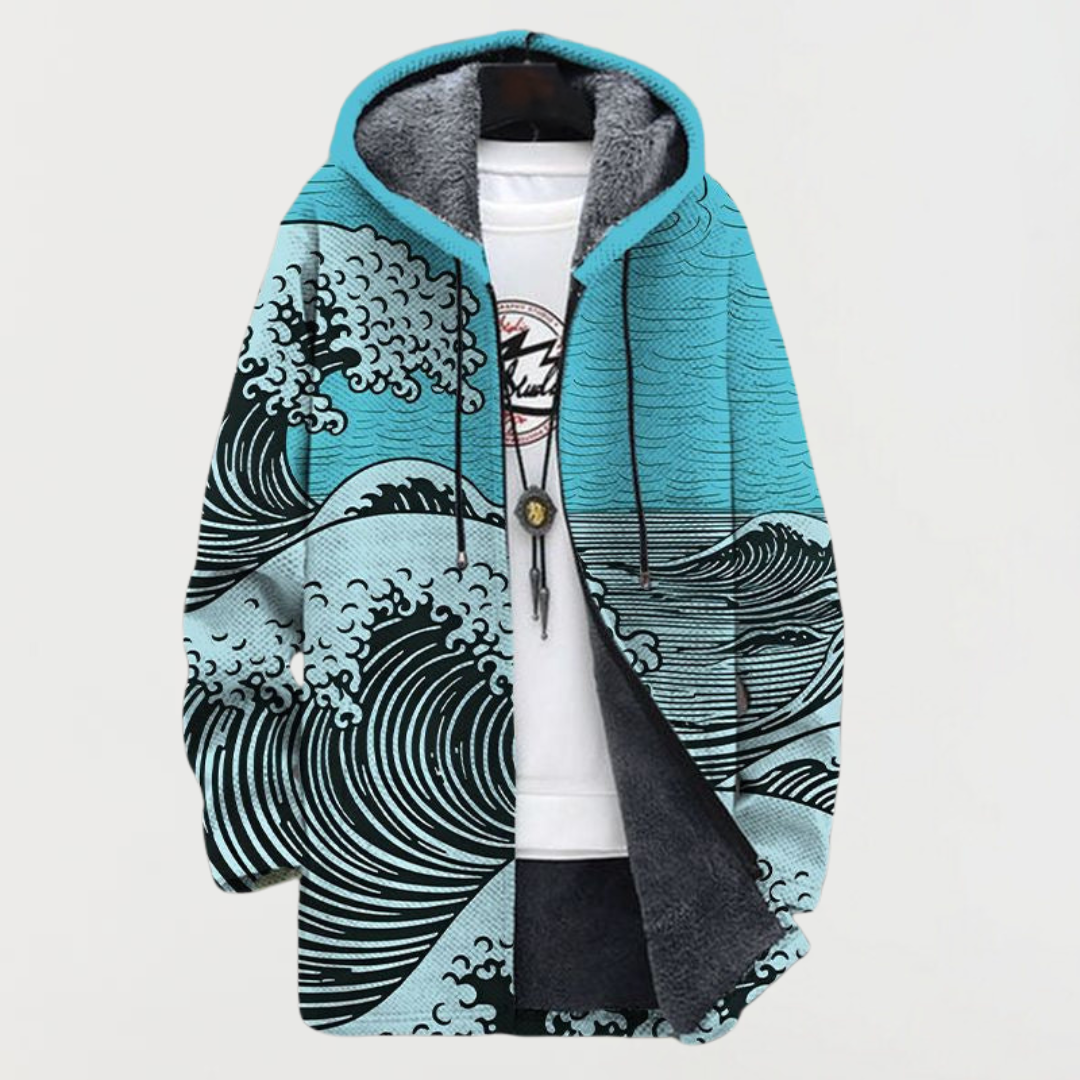 Lennox™ | Wave Print Coat
