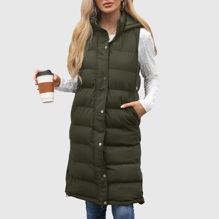 Lifia | Sleeveless Hooded Vest