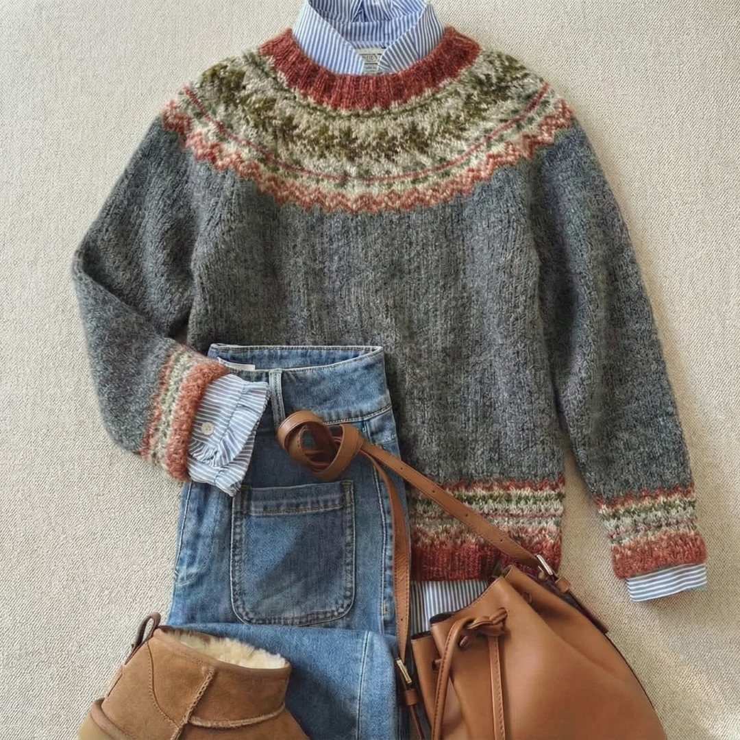 Maurine Nordic Vintage Sweater
