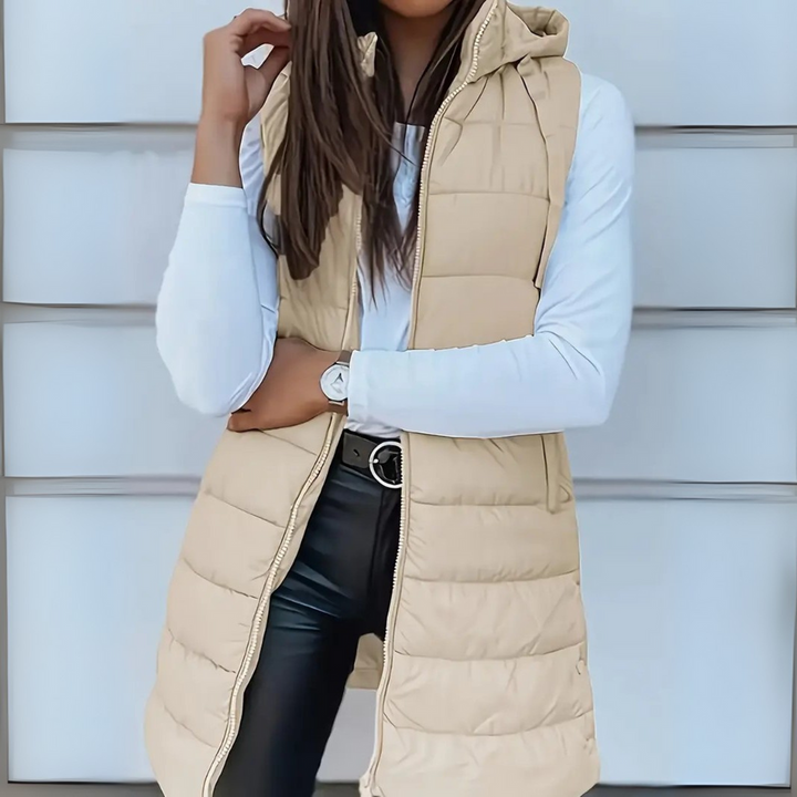 Eirlys | Sleeveless Hooded Puffer Vest