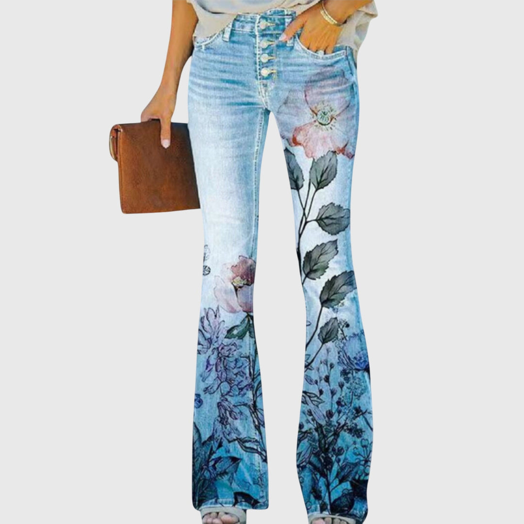 Fleur™ | Floral Print Trousers