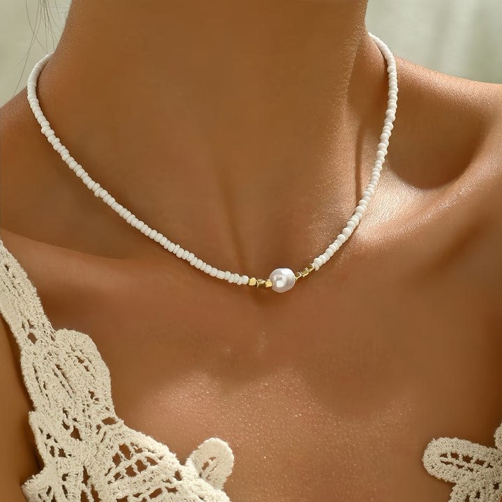 Neve™ | Turquoise and Pearl Necklace