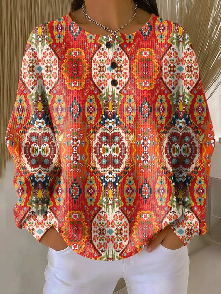 Odette™ | Folk Floral Knit
