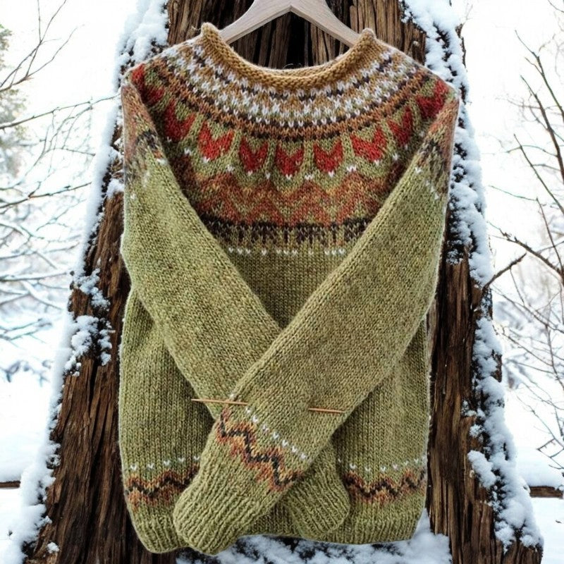 Jara Traditional Pattern Sweater