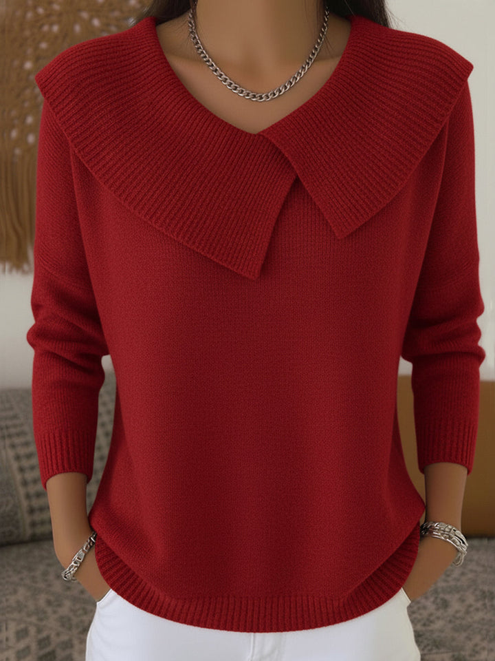 Lucie | Soft-Collar Warm Jumper