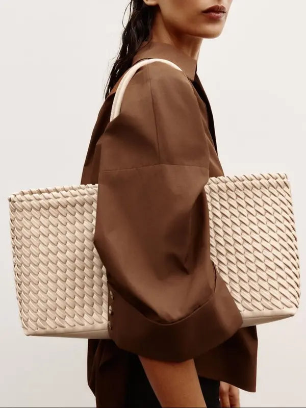 Lindsay™ | Elegant Woven Tote Bag for Casual Daily Use