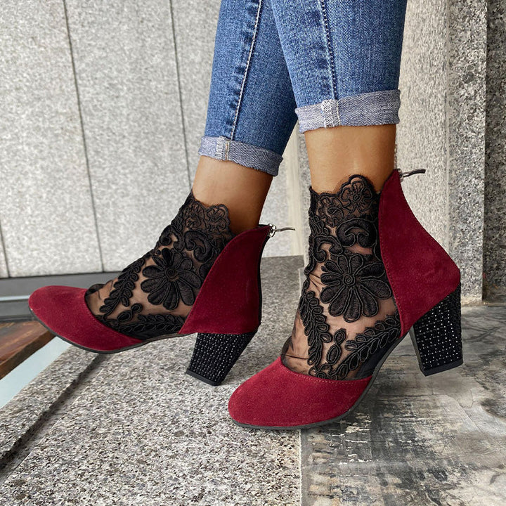 Jolie™ | Lace Heeled Boots