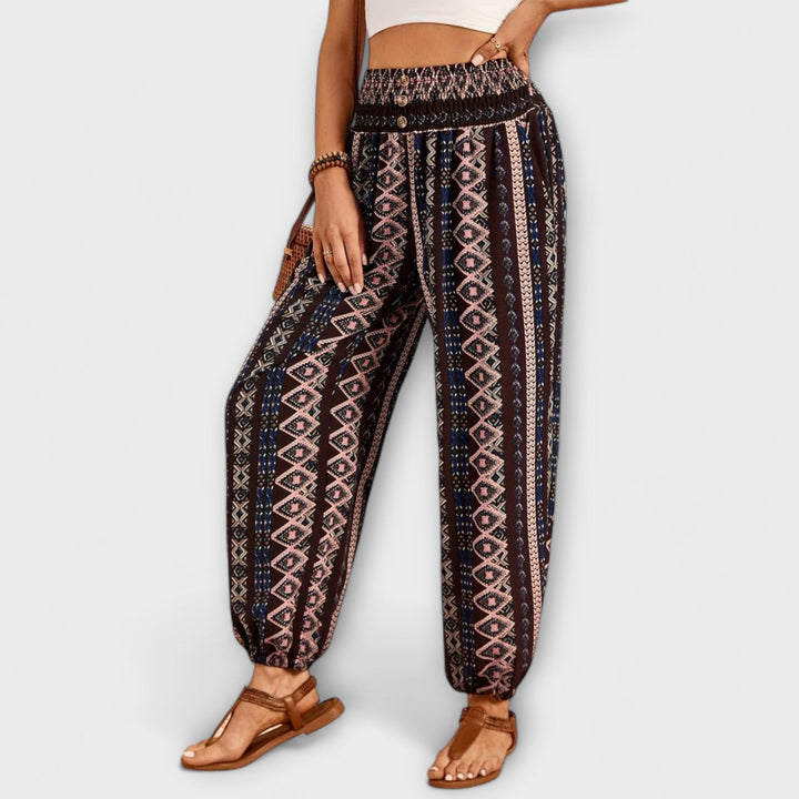 Scarlett™ | Printed Wide-Leg Trousers