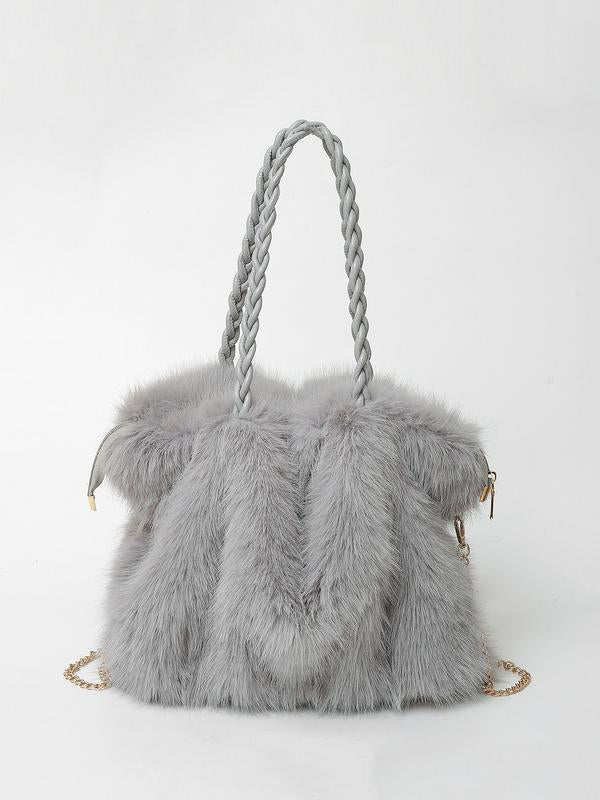 Charlotte™ | Versatile Plush Velvet Shoulder Tote Bag