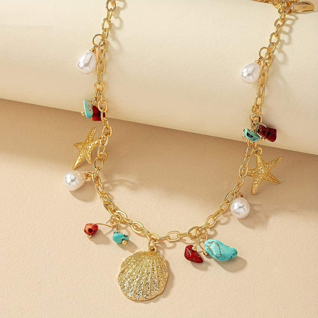 Lucia™ | Coastal Pearl and Turquoise Shell Bracelet