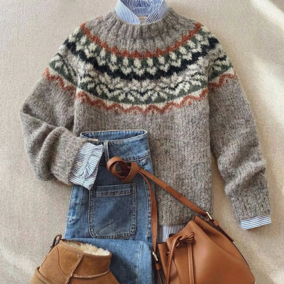 Maurine Nordic Vintage Sweater