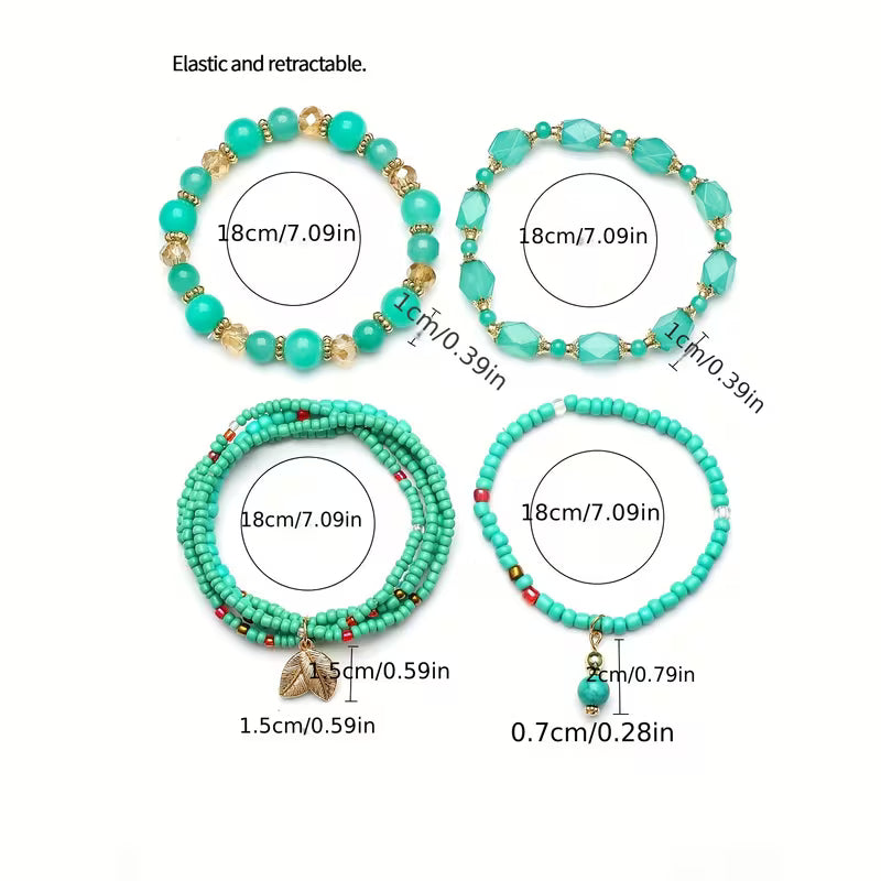 Elodie™ | Crown Pearl Bracelet Set