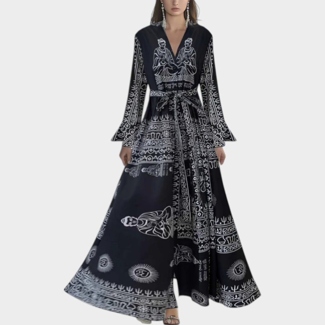 Celeste | Floral Chiffon Maxi Dress