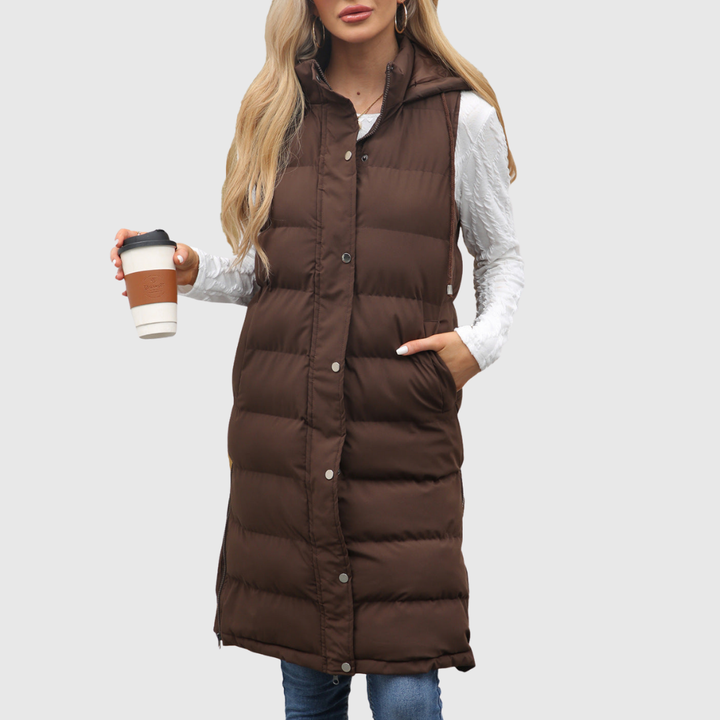 Lifia | Sleeveless Hooded Vest