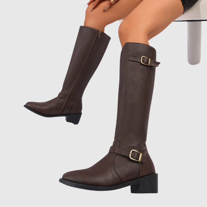 Anastelle™ | Suede Riding Boots
