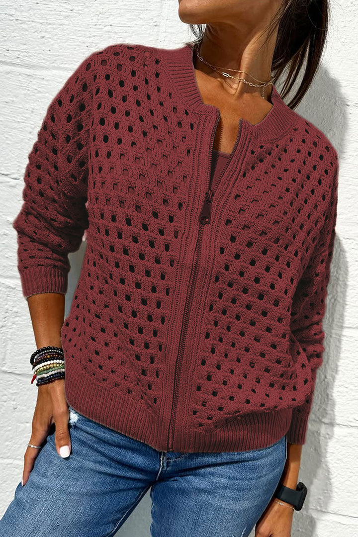 Calista™ | Zip-Up Knitted Jacket