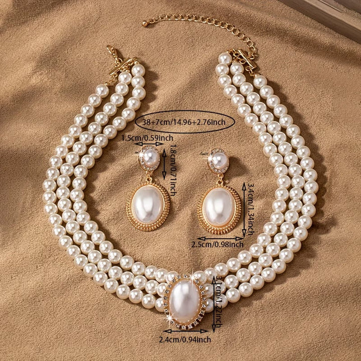 Junia™ | Vintage Pearl Strand Jewellery Set