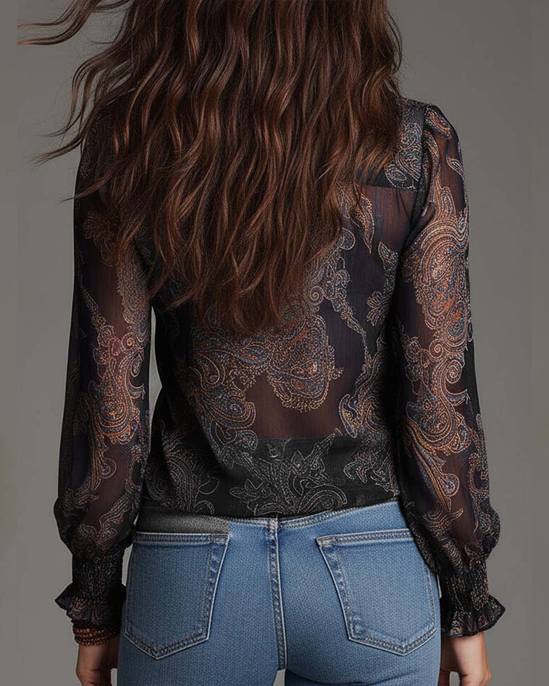 Norina | Soft-Touch V-Neck Blouse