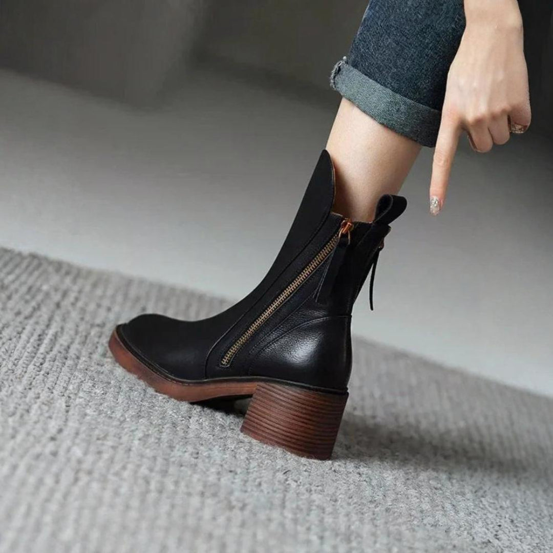 Martina™ | Leather Ankle Boots