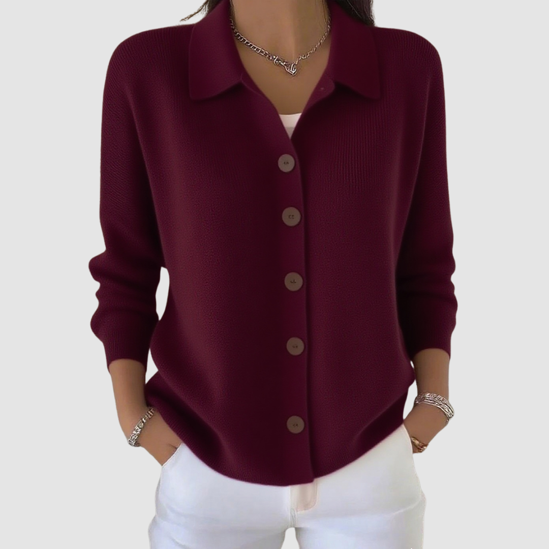 Riah Button-Up Knit Cardigan