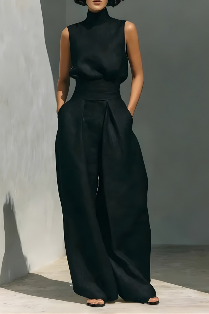 Nerina - Sleeveless Wide-Leg Jumpsuit