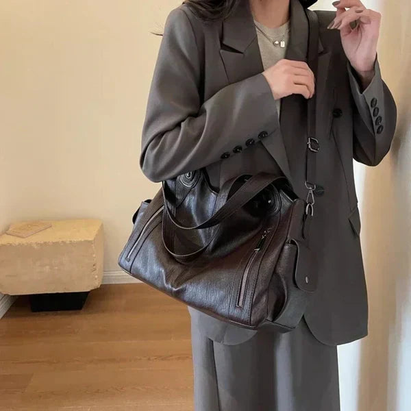 Noemie™ | Classic Leather Tote Bag