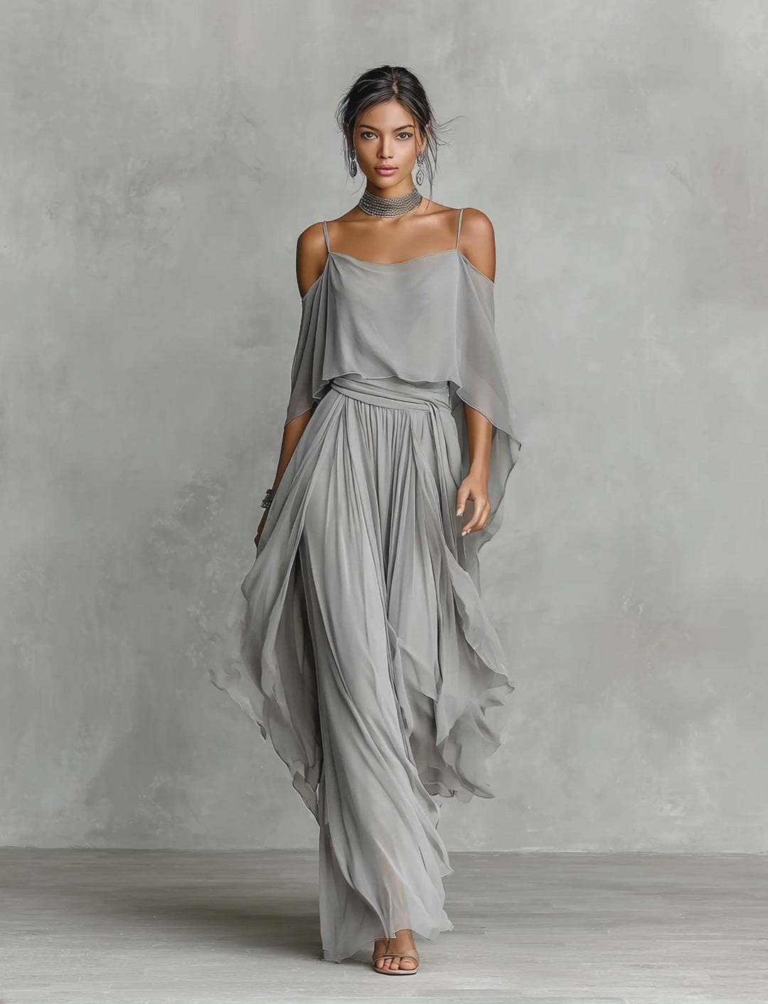Roneeta | Sleeveless Top and Loose Trousers Set