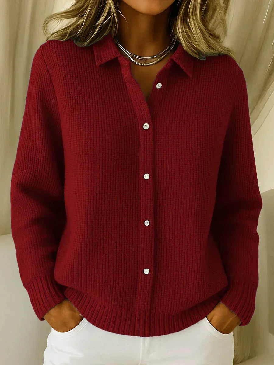 Katrina™ | Textured-Knit Button Cardigan