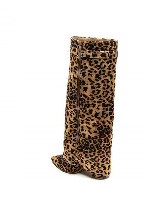 Josie™ | Leopard Suede Boots