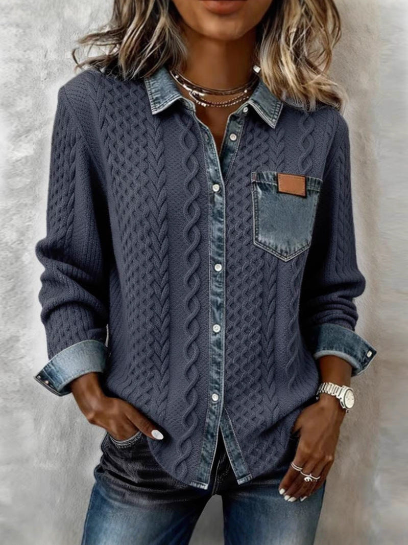Devon | Denim-Detail Shirt