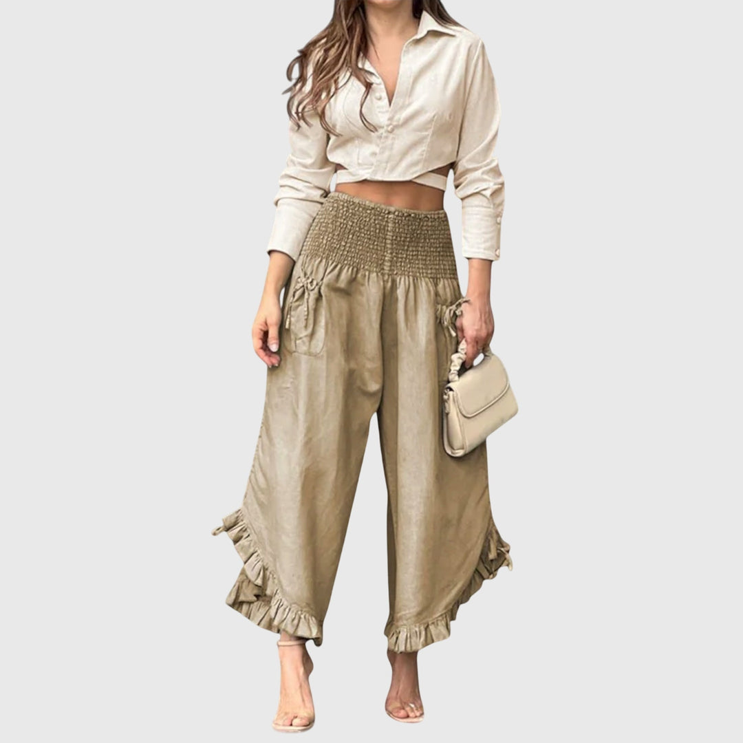 Jaya™ | Pleated Wide-Leg Trousers