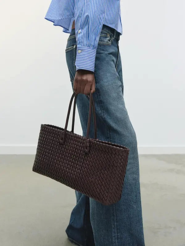 Lindsay™ | Elegant Woven Tote Bag for Casual Daily Use