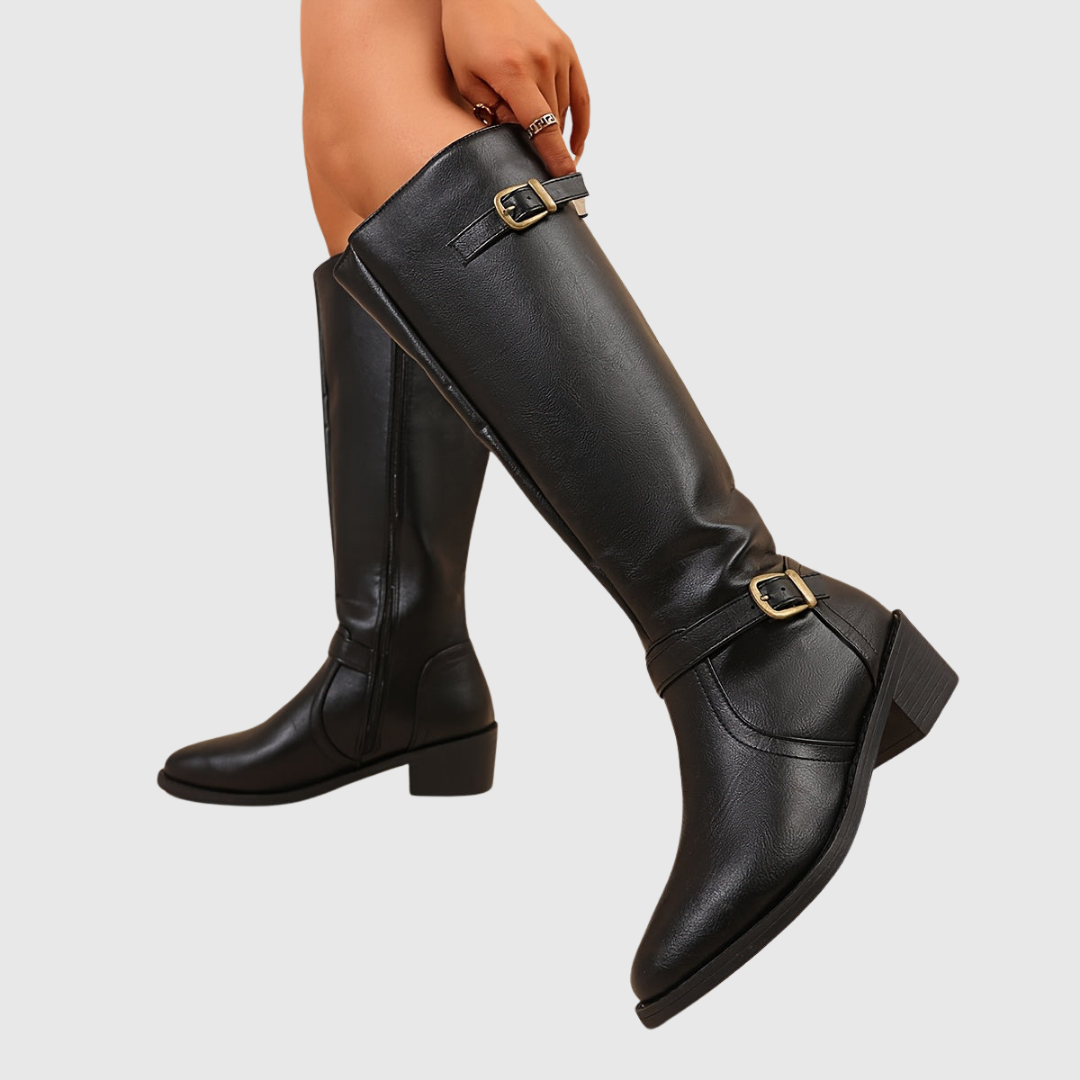 Anastelle™ | Suede Riding Boots