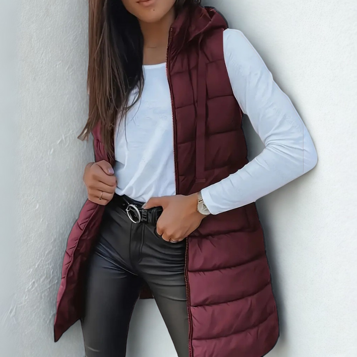 Eirlys | Sleeveless Hooded Puffer Vest
