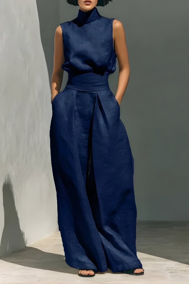 Nerina - Sleeveless Wide-Leg Jumpsuit